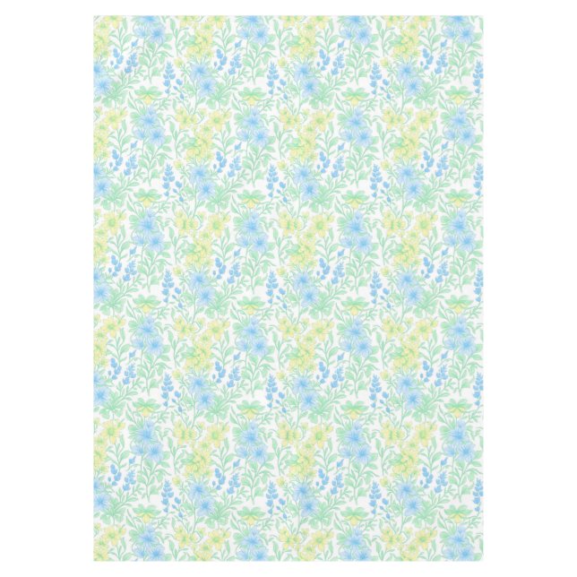 Frische Pastell-Blumenmuster Tischdecke (Vorderseite)