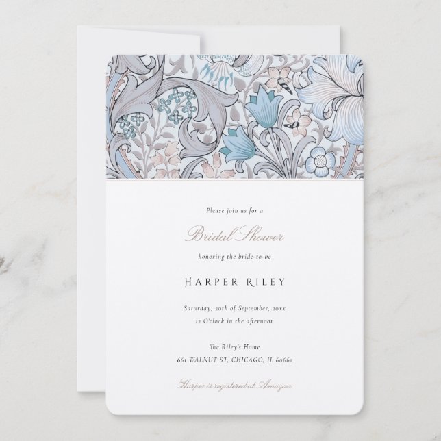 Frische Pastelle Brautparty Locarno Einladung (Vorderseite)