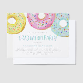 Frische Pastelle Sprinkle Donuts Graduierungsparty