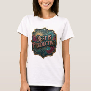 Frische Pink REST IST PRODUKTIV Wearable Art T-Shirt