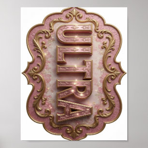 Frische Pink ULTRA Zitat Design Poster