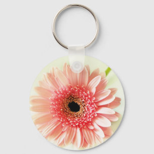 Frische Pinke Gerbera-Margerite Fotografie Schlüsselanhänger