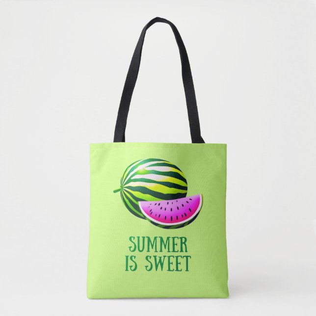 Frische, reife Wassermelone mit Sommer-Vibes (Vorderseite)