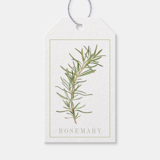 FRISCHE ROSEMARY Geschenktags Geschenkanhänger (Vorderseite)