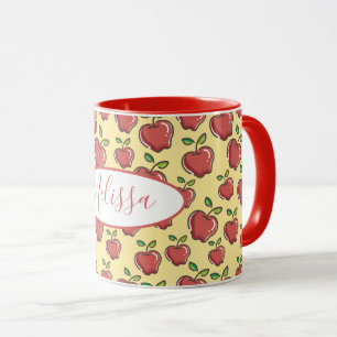 Frische rote Apfeltasse Tasse