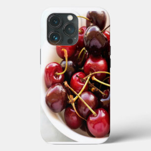 Frische rote Kirschen in einer Schüssel Fotografie Case-Mate iPhone Hülle