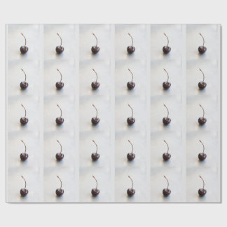 Frische rote Kirschfotografie Geschenkpapier