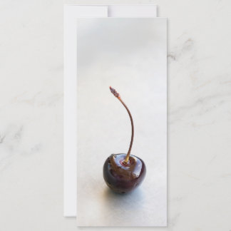 Frische rote Kirschfotografie Karte