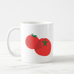 Frische rote Tomaten Garten Gemüse Liebhaber Gesch Kaffeetasse