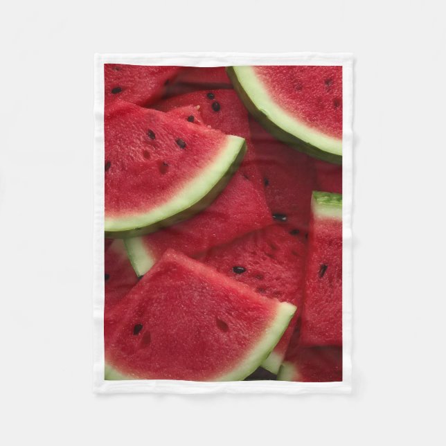 Frische, saftige Wassermelonen-Decke Fleecedecke (Vorderseite)