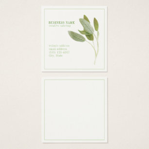 FRISCHE SAGE 2.5 Square Business Card