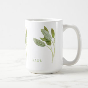 FRISCHE SAGE Tall White Tasse