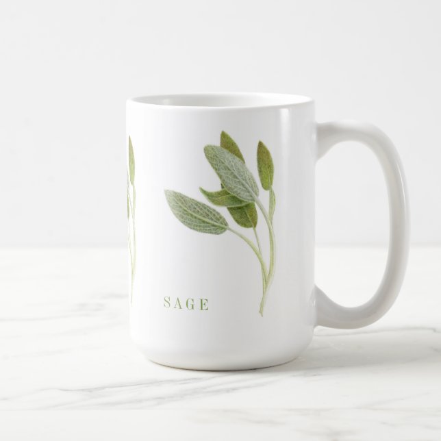 FRISCHE SAGE Tall White Tasse (Rechts)