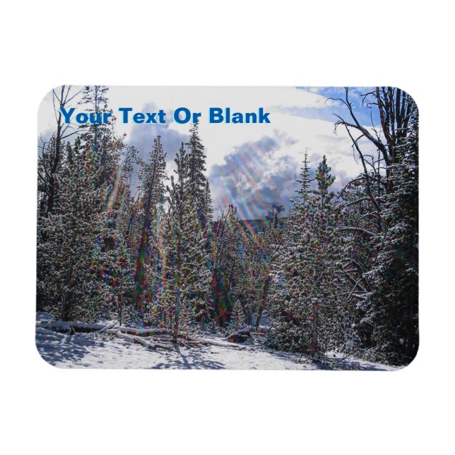 Frische Schnee auf schnellem Blitz Magnet (Horizontal)