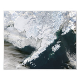 Frische Schneemassen in Bristol Bay Fotodruck