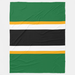 Frische, Schwarz-weiße, gelb-grüne Streifen Fleecedecke