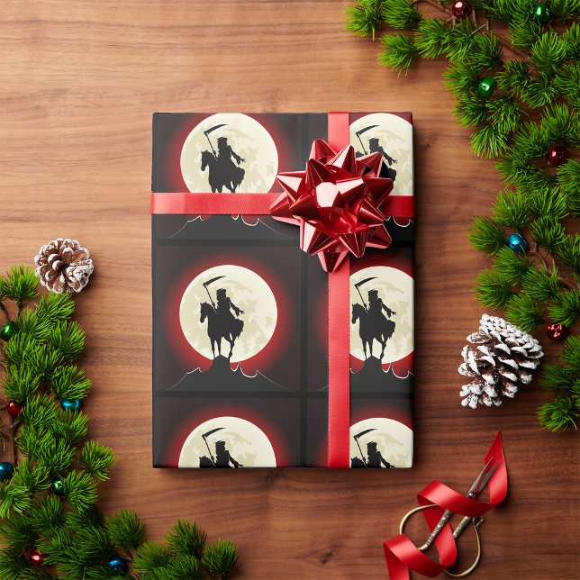 Frische Sensenmann Vollmond-Wrapping-Papier Geschenkpapier (Von Creator hochgeladen)