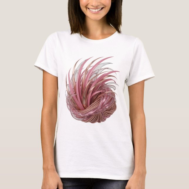 Frische Silber ABSTRACT ART Gestaltung T-Shirt (Vorderseite)