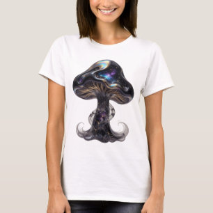Frische Silber SPACE MUSHROOM Custom Design T-Shirt