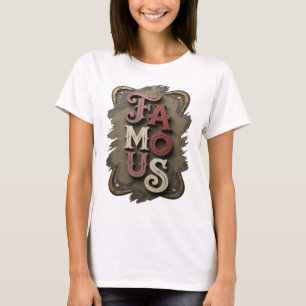 Frische silberberühmte Design T-Shirt