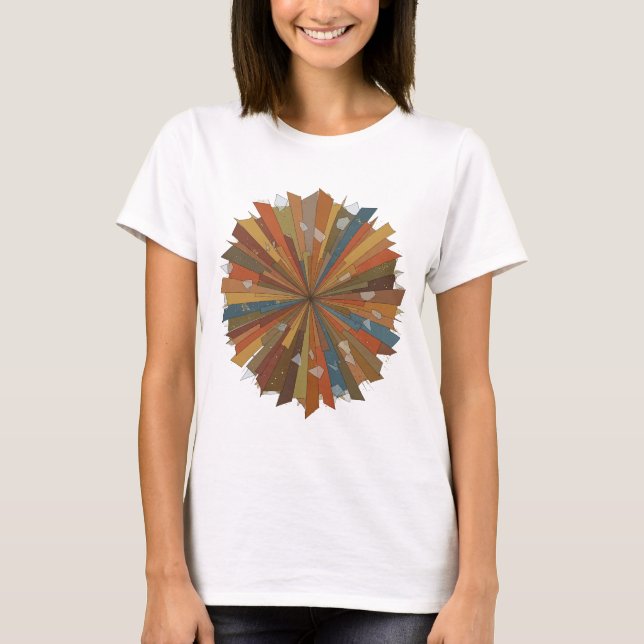 Frische silberne ABSTRACT ART Statement Design v2 T-Shirt (Vorderseite)