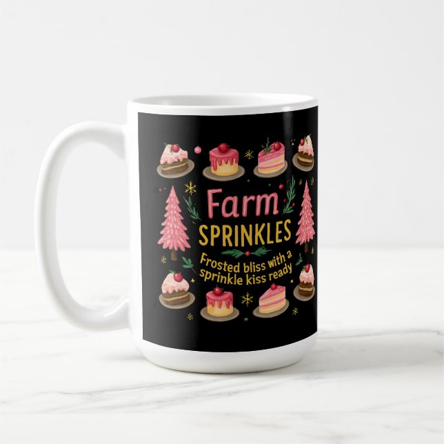 Frische Sprinklen mit Kuss Weihnachten Kaffeetasse (Links)