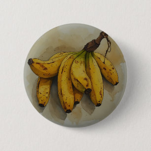 Frische Stapel Bananen Button