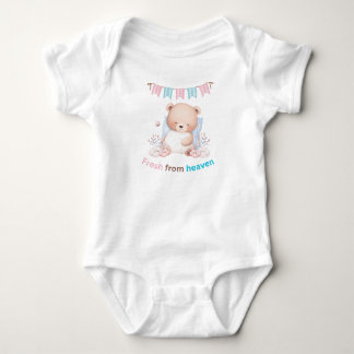 Frische Teddybär-Body für Babys | Süß Baby Strampler