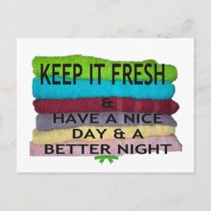 frische Textkunst-Design-Kunst Postkarte