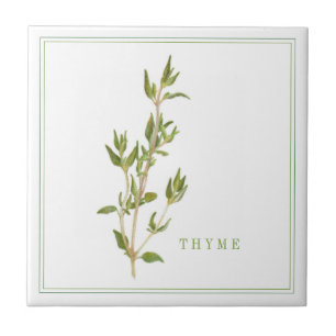 FRISCHE THYME 4.25x4.25-Keramik-Datei (+text) Fliese