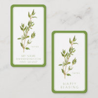 FRISCHE THYME Business Lesezeichen - 3,5 x 2 Card