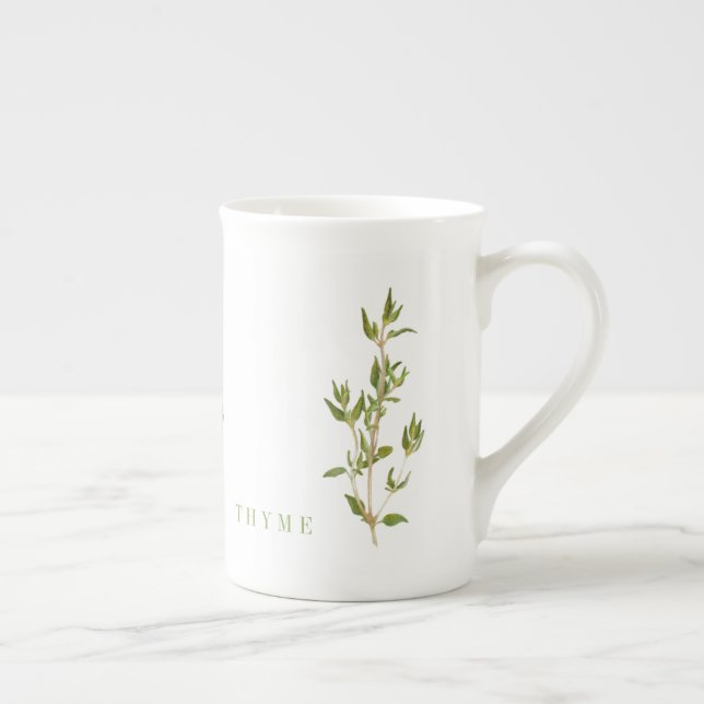 FRISCHE THYME Knochen China Tasse (Rechts)