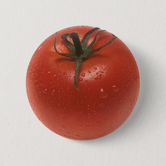 Frische Tomate Button (Vorderseite)