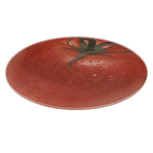 Frische Tomate Schneidebrett