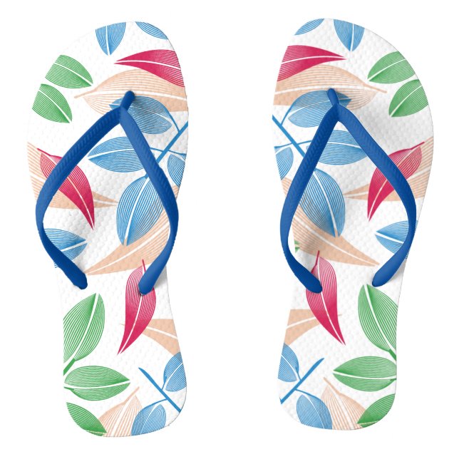 Frische tropische Blätter Flip Flops (Fußbett)