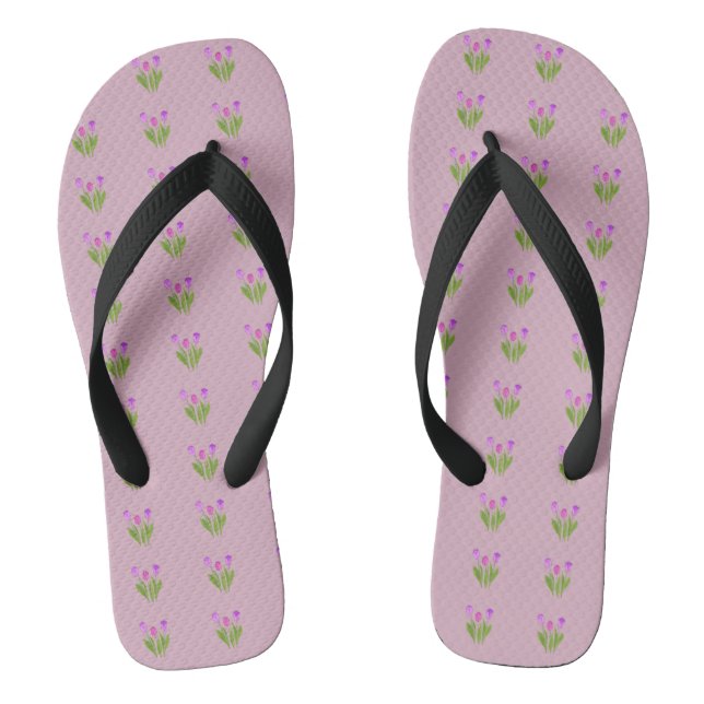 Frische Tulpen Flip Flops (Fußbett)