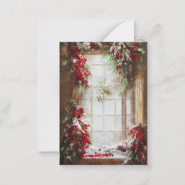 Frische und Beeren Fenster Budget Mini Weihnachten Mitteilungskarte