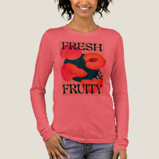 Frische und fruchtige, fettgedruckte Pfirsich-Graf Tri-Blend Shirt