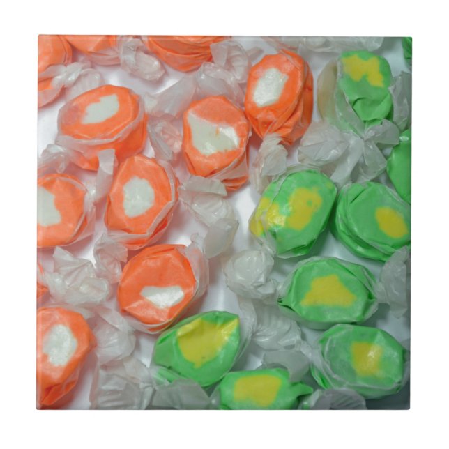 Frische und orangefarbene Süßspeisen Fliese (Vorderseite)