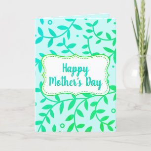 Frische und saubere Muttertagskarte Karte