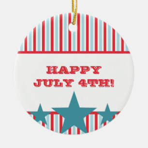 Frische US Flagge-Ornament Keramikornament