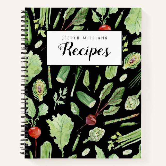 Frische Veggies Rezept Buch - Dunkel (Vorderseite)