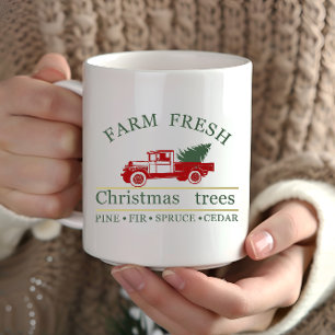 Frische Vintage LKW-Kiefern Tasse