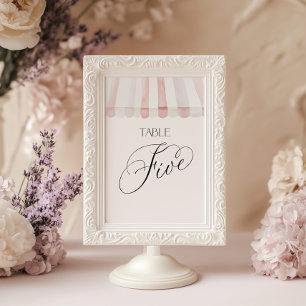 Frische Ware Tisch Nummer Fünf Einladung