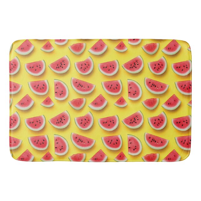 Frische Wassermelone Muster Locarno Badematte (Vorderseite)