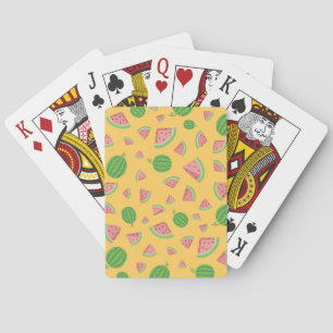 Frische Wassermelonen-Scheiben Poker Karten Spielkarten