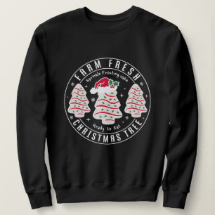 Frische Weihnachten Rustikales Ferienhaus Sweatshirt