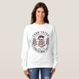 Frische Weihnachten Rustikales Ferienhaus Sweatshirt