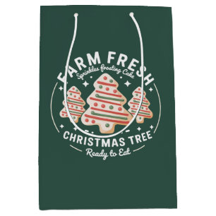Frische Weihnachtsbaum-Torte Xmas-Feiertag Mittlere Geschenktüte