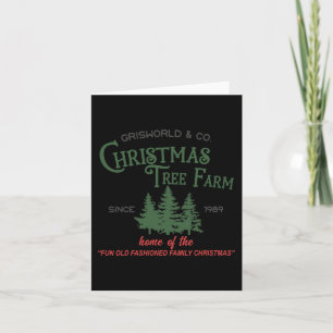 Frische Weihnachtsbäume Vintag Retro Xmas Tree Pin Karte